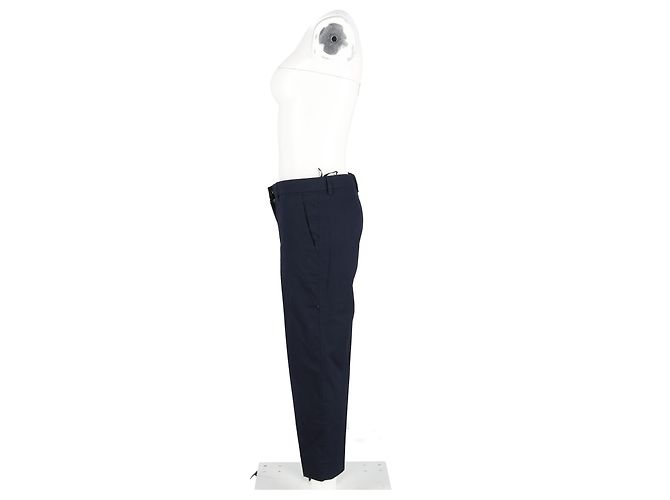 Miu Miu-Hosen aus marineblauem Polyester - Ansicht 5