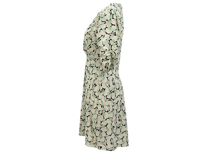 Autre Marque Rixo Enya Mini-Kleid mit Perlenmuster aus mehrfarbigem Baumwollstoff Mehrfarben - Ansicht 2