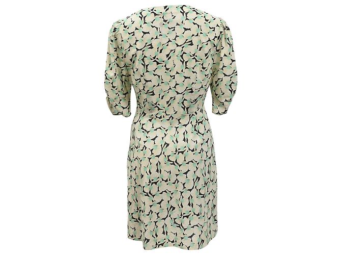 Autre Marque Rixo Enya Mini-Kleid mit Perlenmuster aus mehrfarbigem Baumwollstoff Mehrfarben - Ansicht 3