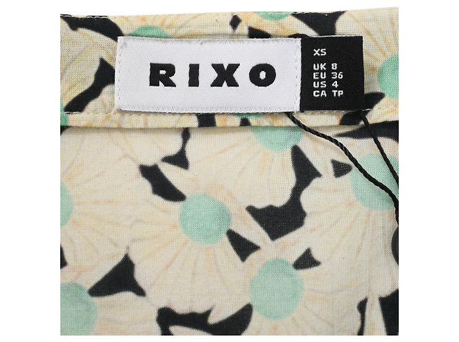 Autre Marque Rixo Enya Mini-Kleid mit Perlenmuster aus mehrfarbigem Baumwollstoff Mehrfarben - Ansicht 4