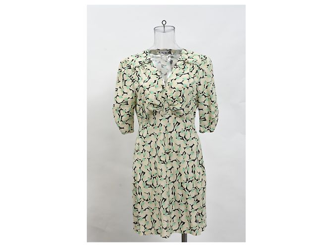 Autre Marque Rixo Enya Mini-Kleid mit Perlenmuster aus mehrfarbigem Baumwollstoff Mehrfarben - Ansicht 6