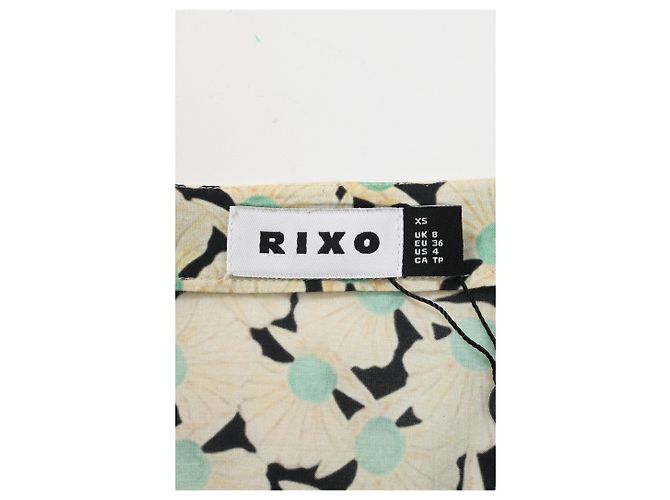 Autre Marque Rixo Enya Mini-Kleid mit Perlenmuster aus mehrfarbigem Baumwollstoff Mehrfarben - Ansicht 9