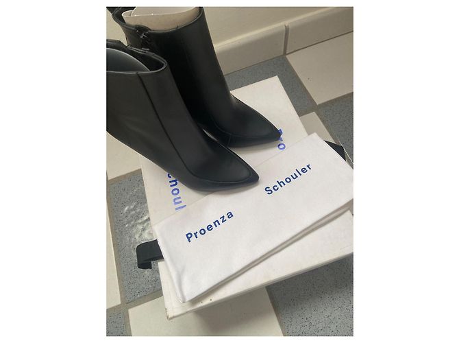 Botines de piel negra Proenza Schouler Negro - vista 6