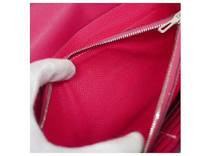 Hermès Cartera Larga Constance Hermes en Rosa Tyrien - vista 14