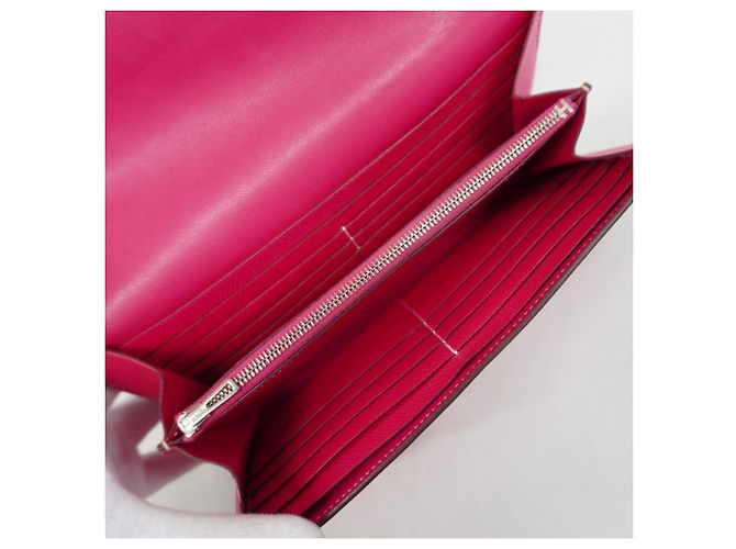 Hermès Cartera Larga Constance Hermes en Rosa Tyrien - vista 3