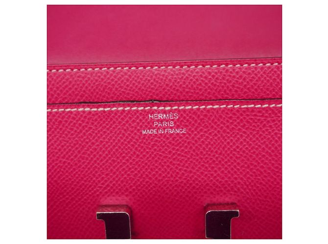 Hermès Cartera Larga Constance Hermes en Rosa Tyrien - vista 4