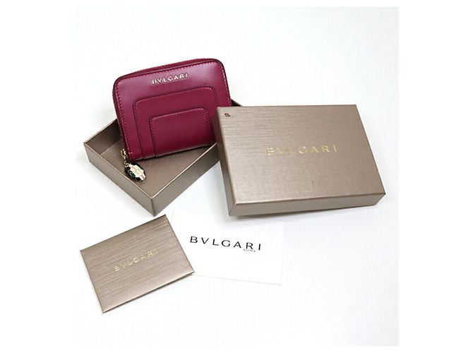 Bulgari Monedero Serpenti Bvlgari en rojo vino - vista 2