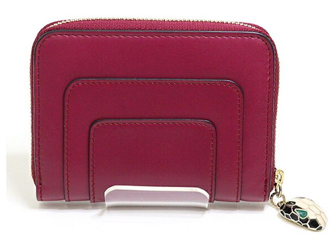 Bulgari Monedero Serpenti Bvlgari en rojo vino - vista 3