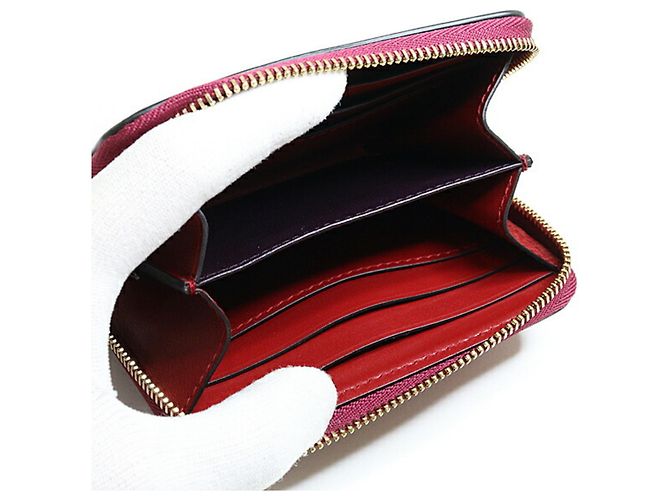 Bulgari Monedero Serpenti Bvlgari en rojo vino - vista 4