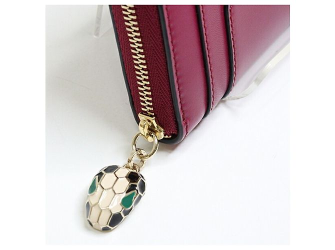 Bulgari Monedero Serpenti Bvlgari en rojo vino - vista 5