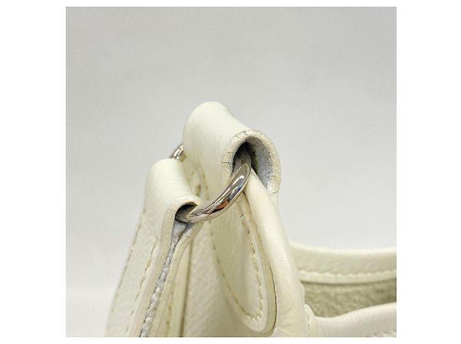 Hermès Borsa a Spalla Hermes Vespa PM Veau Epsom Bianco J Stamp Donne - vista 11