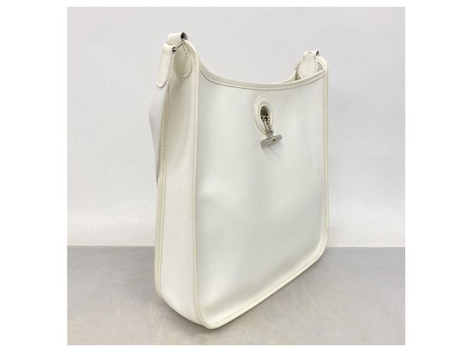 Hermès Borsa a Spalla Hermes Vespa PM Veau Epsom Bianco J Stamp Donne - vista 2