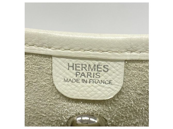 Hermès Borsa a Spalla Hermes Vespa PM Veau Epsom Bianco J Stamp Donne - vista 5