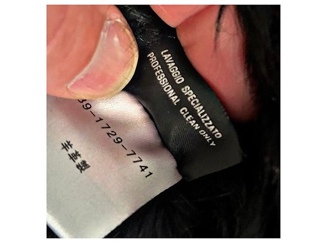 Abrigo de shearling auténtico Gucci 02 AW Tom Ford Runway Negro - vista 10