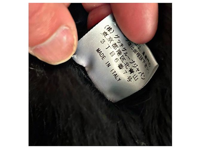 Abrigo de shearling auténtico Gucci 02 AW Tom Ford Runway Negro - vista 12
