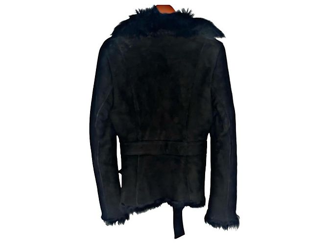 Abrigo de shearling auténtico Gucci 02 AW Tom Ford Runway Negro - vista 4