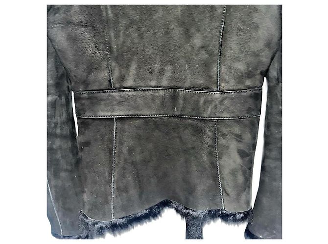 Abrigo de shearling auténtico Gucci 02 AW Tom Ford Runway Negro - vista 5