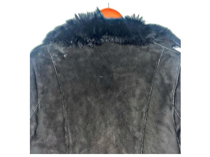 Abrigo de shearling auténtico Gucci 02 AW Tom Ford Runway Negro - vista 6