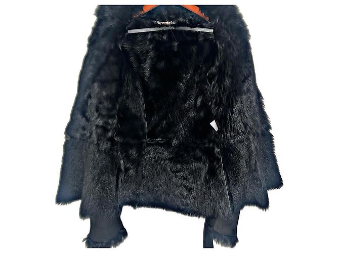Abrigo de shearling auténtico Gucci 02 AW Tom Ford Runway Negro - vista 7