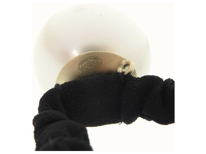 Coletero Chanel Coco Mark Negro Blanco Dorado - vista 6