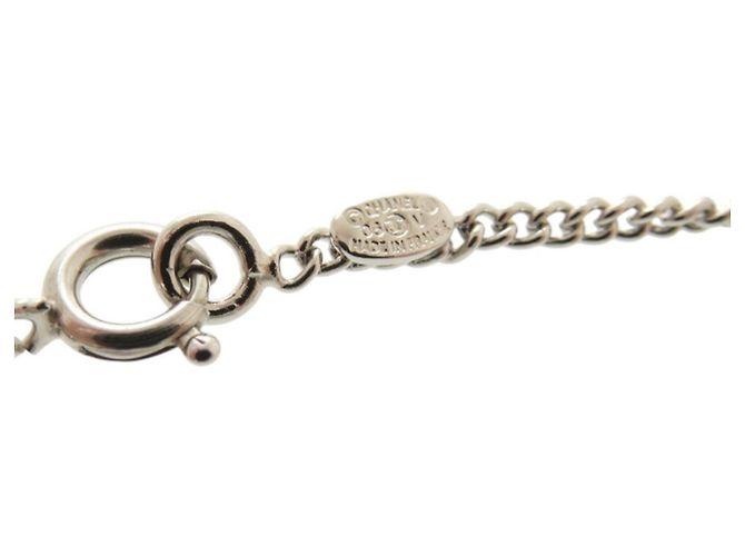 Collana in strass argento Chanel Coco Mark - vista 7