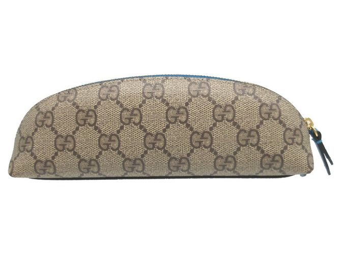 Trousse à crayons Gucci GG Supreme Donald Duck Bleu Beige - vue 4