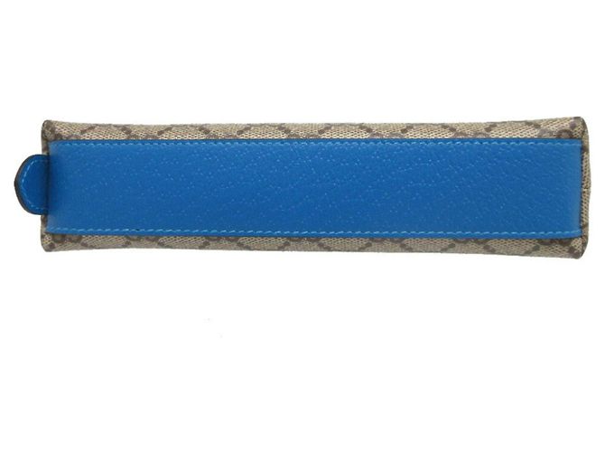 Trousse à crayons Gucci GG Supreme Donald Duck Bleu Beige - vue 5