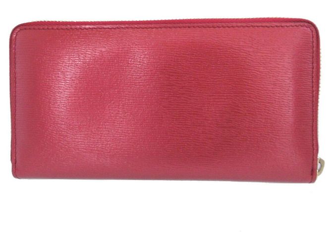 Gucci Herz verschlungenes Leder Langbörse Rot - Ansicht 4