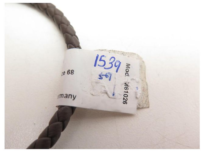 NUOVO BRACCIALE MONTBLANC M61026 IN PELLE INTRECCIATA MARRONE 19CM - vista 12