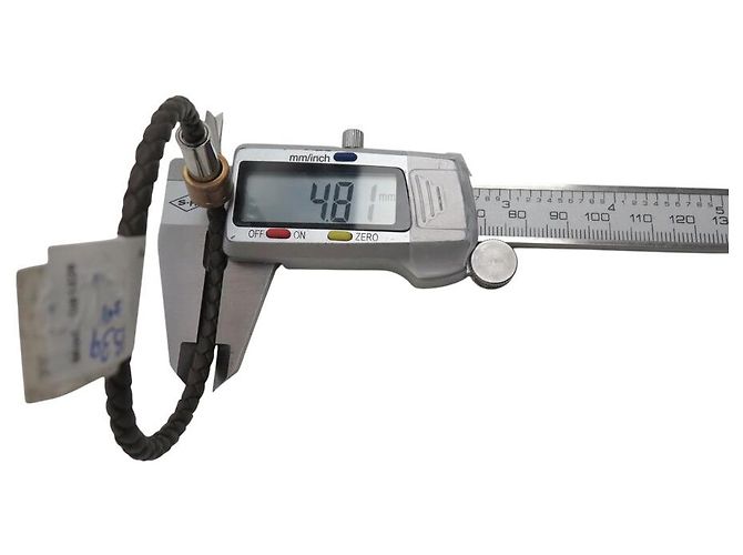 NUOVO BRACCIALE MONTBLANC M61026 IN PELLE INTRECCIATA MARRONE 19CM - vista 6