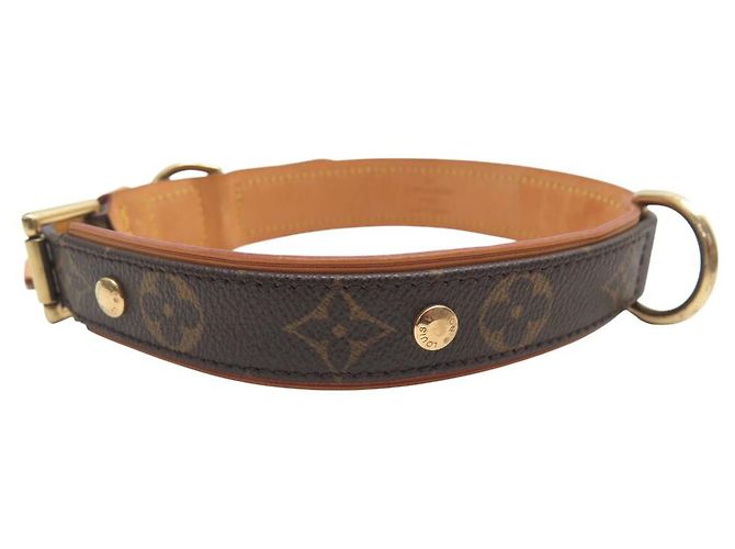 COLLARE PER CANE LOUIS VUITTON BAXTER GM M58070 IN CANVAS MONOGRAMMA Marrone - vista 2