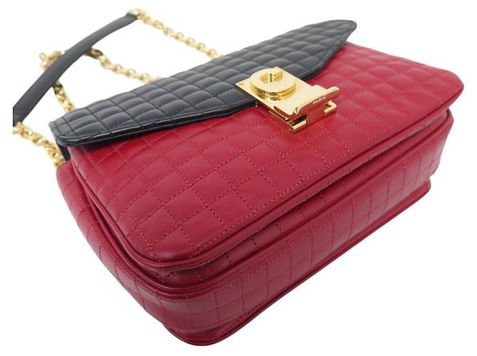 Céline NUOVA BORSA CELINE C BAG 187253 IN PELLE BICOLOR CON TRACOLLA - vista 7