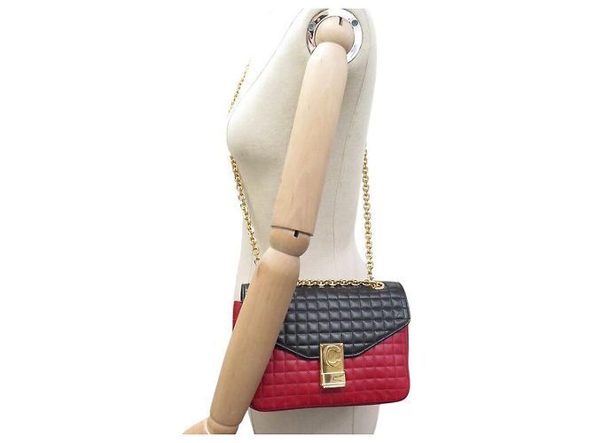 Céline NUOVA BORSA CELINE C BAG 187253 IN PELLE BICOLOR CON TRACOLLA - vista 9