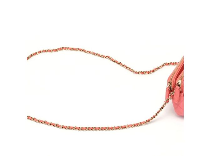 Chanel Matelasse Chain Wallet Shoulder Bag Pink - view 2