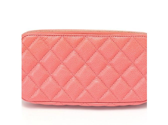 Chanel Matelasse Chain Wallet Shoulder Bag Pink - view 3