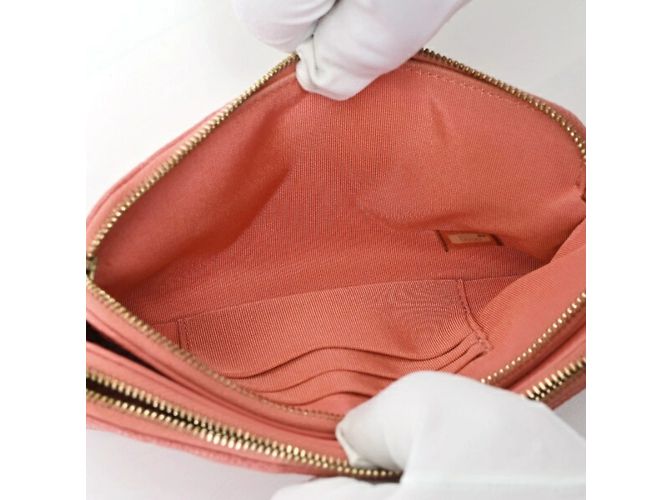 Chanel Matelasse Chain Wallet Shoulder Bag Pink - view 5