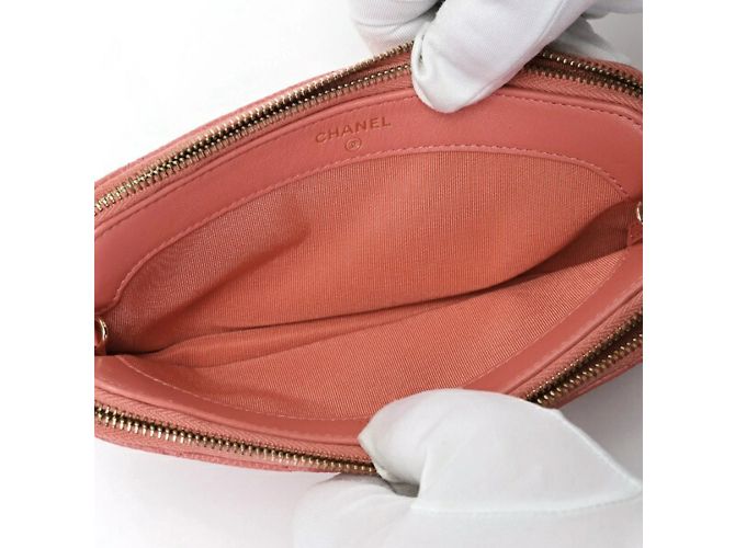 Chanel Matelasse Chain Wallet Shoulder Bag Pink - view 6