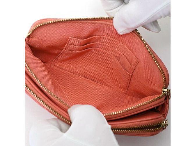 Chanel Matelasse Chain Wallet Shoulder Bag Pink - view 7