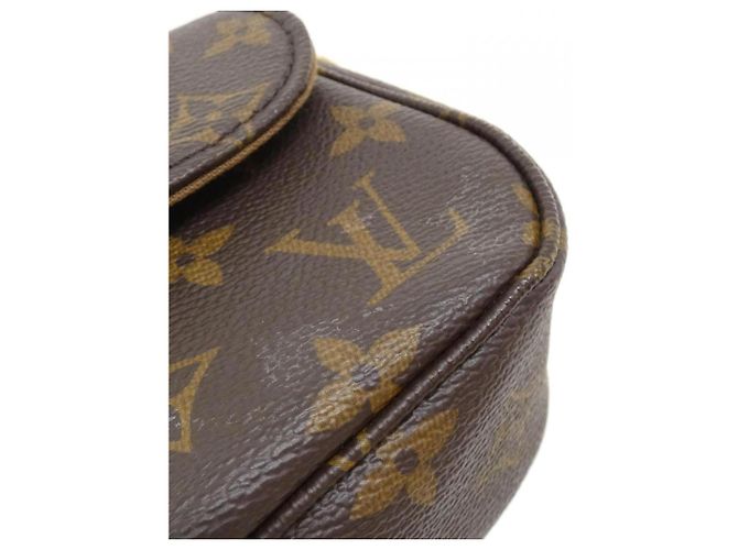 Borsa a spalla Louis Vuitton Monogram Wallet on Chain Ivy M81911 Marrone Monogramma - vista 4