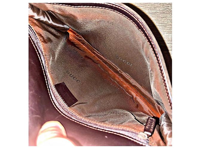 Borsa a tracolla in suede e nylon autentica Gucci Tom Ford rara Marrone - vista 10