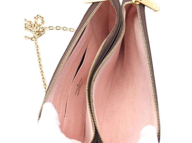 Bolso de Hombro Louis Vuitton Pochette Double Zip Monogram Vivienne Castaño Multicolor - vista 4