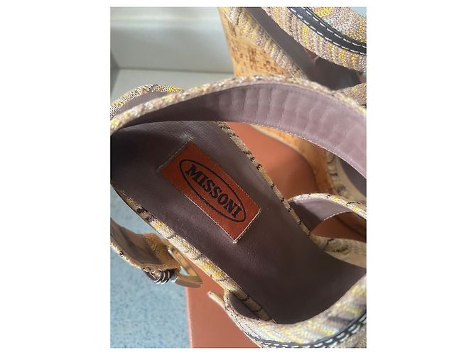 Missoni Keilsandalen Kork Muster - Ansicht 3