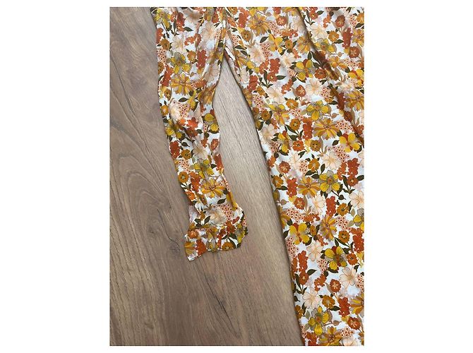 Sandro Kleid Orange Viscose Mehrfarben - Ansicht 11