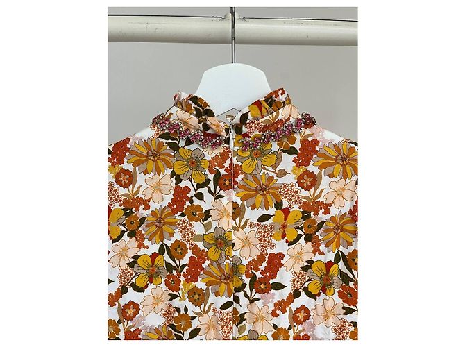 Sandro Kleid Orange Viscose Mehrfarben - Ansicht 6