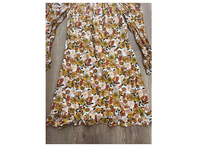 Sandro Kleid Orange Viscose Mehrfarben - Ansicht 9
