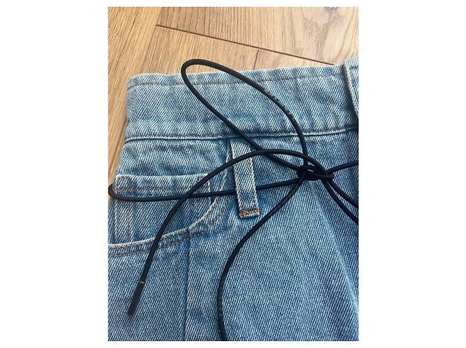 Autre Marque Pantaloncini in denim ttswtrs blu cotone - vista 2