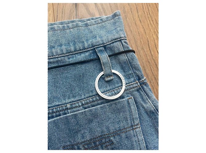 Autre Marque Pantaloncini in denim ttswtrs blu cotone - vista 7
