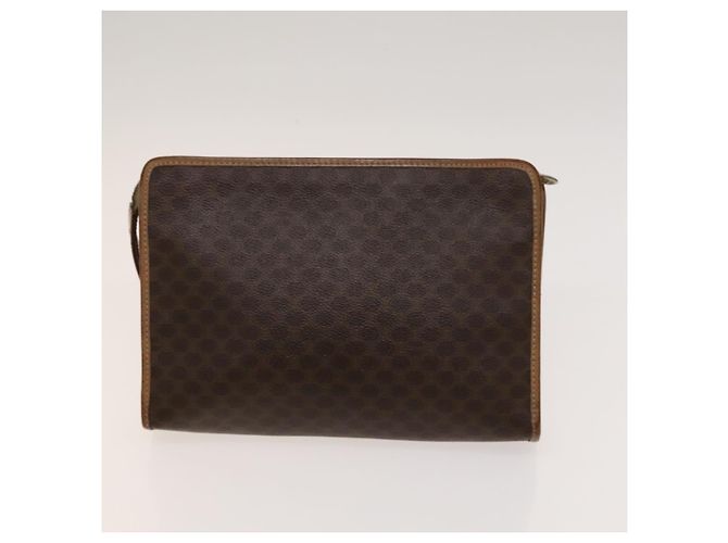 Céline CELINE Macadam Canvas Hand Clutch Bag, PVC-Leder, 5 Sets, Braun Beige, Authentisch ki5555 - Ansicht 14