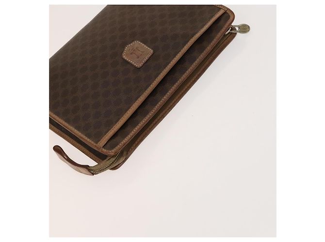 Céline CELINE Macadam Canvas Hand Clutch Bag, PVC-Leder, 5 Sets, Braun Beige, Authentisch ki5555 - Ansicht 15