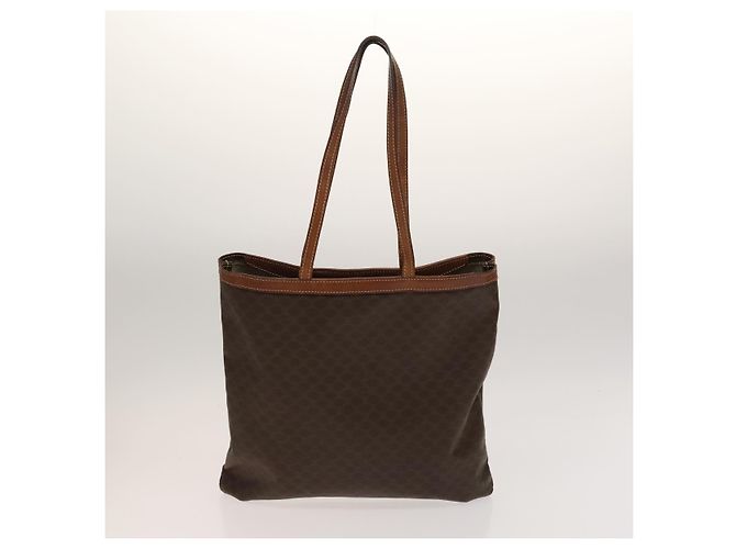 Céline CELINE Macadam Canvas Hand Clutch Bag, PVC-Leder, 5 Sets, Braun Beige, Authentisch ki5555 - Ansicht 3
